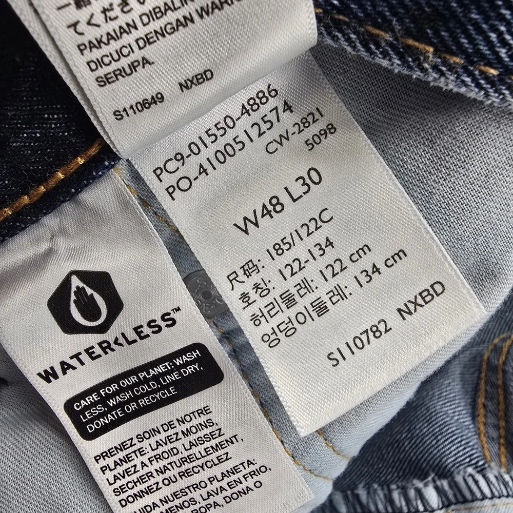 Levis 550 Relaxed Fit Mens Jeans Blue Denim 100% Cotton Medium Wash 44x30